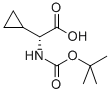 Boc-D-环丙基甘氨酸 结构式
