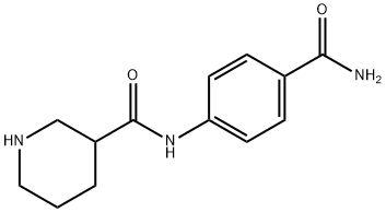 4-[(哌啶-3-羰基)氨基]苯甲酰胺 结构式
