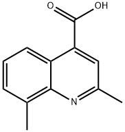 2,8-二甲基-喹啉-4-羧酸 结构式