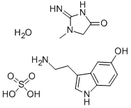 5-五羟色胺肌酸酐, 61-47-2, 结构式
