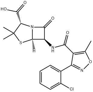 クロキサシリン 化学構造式