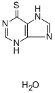 6-巯基嘌呤(一水合物), 6112-76-1, 结构式