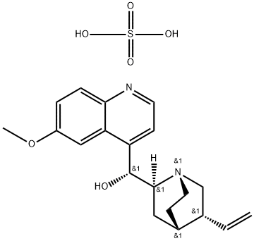 硫酸奎宁, 6119-70-6, 结构式