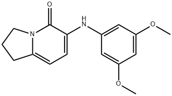 6-(3,5-DIMETHOXYPHENYLAMINO)-2,3-DIHYDRO-1H-INDOLIZIN-5-ONE 结构式