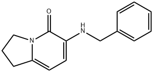 6-BENZYLAMINO-2,3-DIHYDRO-1H-INDOLIZIN-5-ONE 结构式