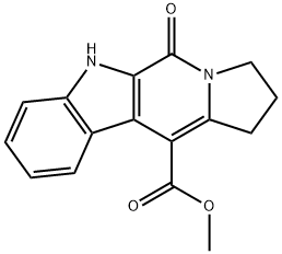 METHYL 5-OXO-2,3,5,6-TETRAHYDRO-1H-INDOLIZINO[6,7-B]INDOLE-11-CARBOXYLATE 结构式