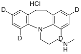 デシプラミン‐2,4,6,8‐D4塩酸塩 化学構造式