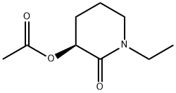 2-Piperidinone,3-(acetyloxy)-1-ethyl-,(3S)-(9CI) 结构式