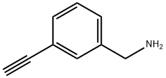 (3-乙炔基苯基)甲胺 结构式