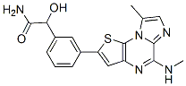 Benzeneacetamide,  -alpha--hydroxy-3-[8-methyl-5-(methylamino)imidazo[1,2-a]thieno[3,2-e]pyrazin-2-yl]-  (9CI) 结构式