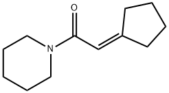 Piperidine, 1-(cyclopentylideneacetyl)- (9CI) 结构式