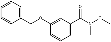 3 -(苯甲氧基)-N-甲氧基-N-甲基酰胺 结构式