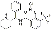 2-氯-3-(三氟甲基)-N-((S)-苯基((S)-哌啶-2-基)甲基)苯甲酰胺盐酸盐 结构式