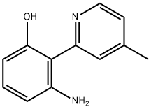 Phenol, 3-amino-2-(4-methyl-2-pyridinyl)- (9CI) 结构式