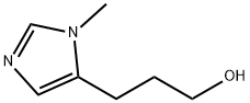 3-(1-甲基-1H-咪唑-5-基)丙-1-醇 结构式