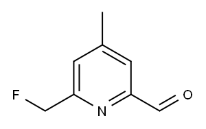 2-Pyridinecarboxaldehyde, 6-(fluoromethyl)-4-methyl- (9CI)|