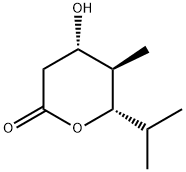 2H-Pyran-2-one,tetrahydro-4-hydroxy-5-methyl-6-(1-methylethyl)-,(4S,5R,6S)-(9CI) 结构式