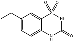 2H-1,2,4-Benzothiadiazin-3(4H)-one,7-ethyl-,1,1-dioxide(9CI) 结构式