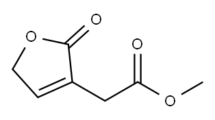 3-Furanacetic acid, 2,5-dihydro-2-oxo-, methyl ester (9CI) Structure