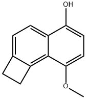 Cyclobuta[a]naphthalen-5-ol, 1,2-dihydro-8-methoxy- (9CI) 结构式