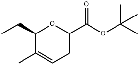 2H-Pyran-2-carboxylicacid,6-ethyl-3,6-dihydro-5-methyl-,1,1-dimethylethylester,(6R)-(9CI) 结构式