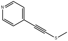 Pyridine, 4-[(methylthio)ethynyl]- (9CI) 结构式