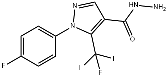 5-(三氟甲基)-1-(4-氟苯基)-1H-吡唑-4-酰肼 结构式