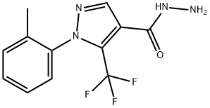 5-(三氟甲基)-1-邻甲基-1H-吡唑-4-酰肼 结构式