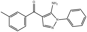 (5-AMINO-1-PHENYL-1H-PYRAZOL-4-YL)(M-TOLYL)METHANONE 结构式