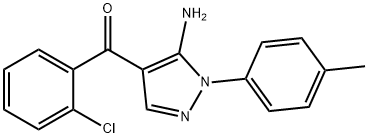 (5-AMINO-1-P-TOLYL-1H-PYRAZOL-4-YL)(2-CHLOROPHENYL)METHANONE 结构式