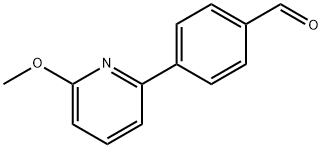 4-(6-甲氧基吡啶-2-基)苯甲醛 结构式