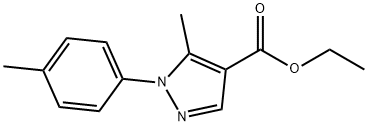 ETHYL 5-METHYL-1-P-TOLYL-1H-PYRAZOLE-4-CARBOXYLATE 结构式