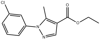 ETHYL 1-(3-CHLOROPHENYL)-5-METHYL-1H-PYRAZOLE-4-CARBOXYLATE 结构式