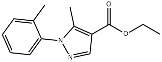 ETHYL 5-METHYL-1-O-TOLYL-1H-PYRAZOLE-4-CARBOXYLATE 结构式