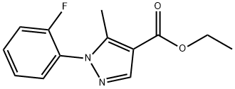 ETHYL 1-(2-FLUOROPHENYL)-5-METHYL-1H-PYRAZOLE-4-CARBOXYLATE 结构式
