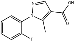 1-(2-氟苯基)-5-甲基-1H-吡唑-4-羧酸 结构式