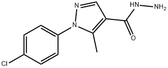 1-(4-氯苯)-5-甲基-1H-吡唑-4-酰肼 结构式