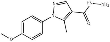 1-(4-甲氧基苯基)-5-甲基-1H-吡唑-4-酰肼 结构式