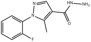 1-(2-氟苯)-5-甲基-1H-吡唑-4-酰肼 结构式
