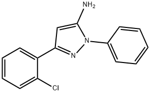 3-(2-Chlorophenyl)-1-phenyl-1H-pyrazol-5-ylamine 结构式