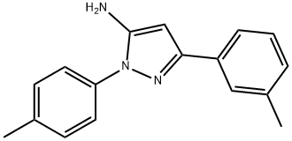 3-(间苯甲基)-1-(对苯甲基)-1H-吡唑-5-胺 结构式