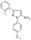 1-(4-METHOXYPHENYL)-3-O-TOLYL-1H-PYRAZOL-5-AMINE 结构式