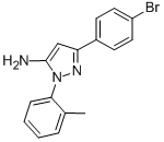 3-(4-BROMOPHENYL)-1-O-TOLYL-1H-PYRAZOL-5-AMINE 结构式