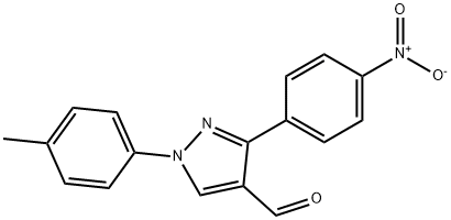 3-(4-NITROPHENYL)-1-P-TOLYL-1H-PYRAZOLE-4-CARBALDEHYDE 结构式