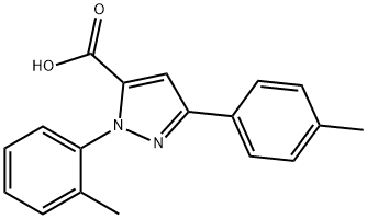 1-O-TOLYL-3-P-TOLYL-1H-PYRAZOLE-5-CARBOXYLIC ACID 结构式