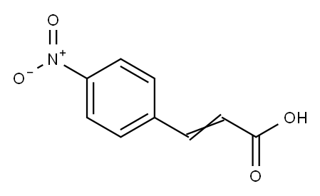 4-Nitrocinnamic acid Struktur