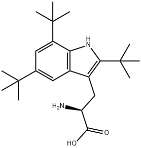 2,5,7-三叔丁基-L-色氨酸 结构式