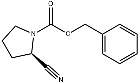 (R)-1-N-苄氧羰基-2-氰基吡咯烷 结构式