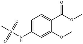 METHYL 2-METHOXY-4-[(METHYLSULFONYL)AMINO]-BENZOATE 结构式