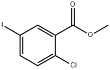 2-氯-5-碘苯甲酸甲酯 结构式